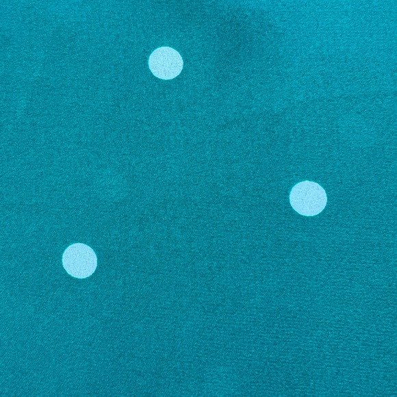 Abercrombie & Fitch Teal Polka Dot Midi Dress - Picture 6 of 7